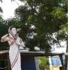 Indira Gandhi Statue with Broken Hand